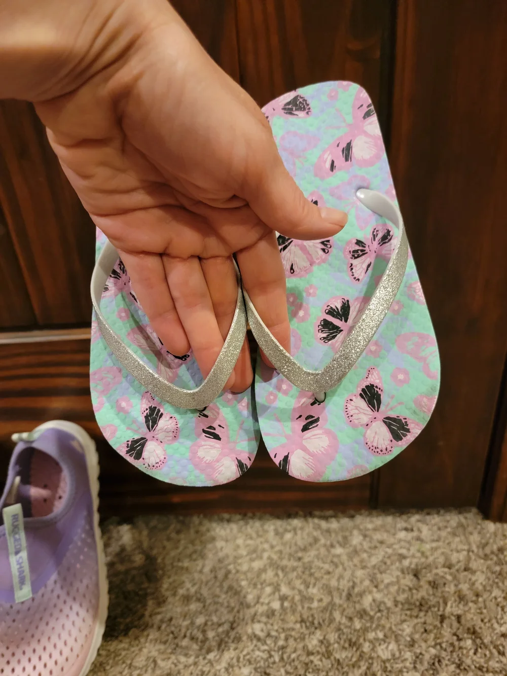 Kids Lavender & Pink Water Shoes – Slip-On Mesh Aquatic Shoe Bundle
